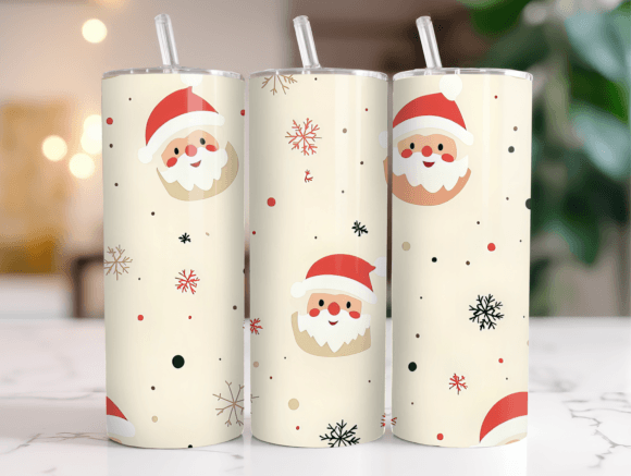 20oz Santa Claus Pattern Tumbler Wrap Review