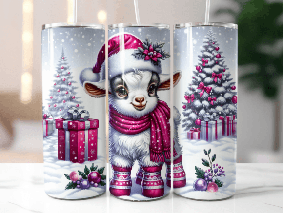 Baby Goat Christmas Tumbler Wrap Review