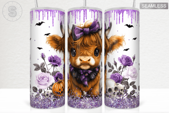 Baby Highland Cow Halloween Tumbler Wrap Review