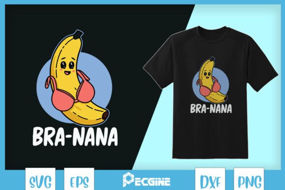 Bra-na-na Funny Banana Bra Pun SVG Review