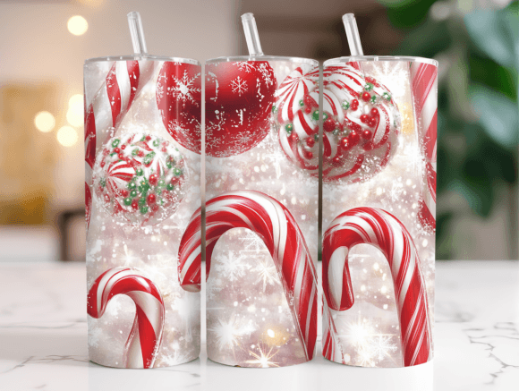 Candy Canes Peppermints Tumbler Wrap Review