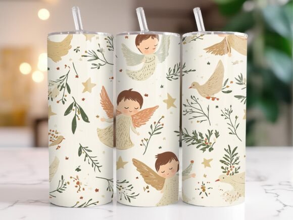 Christmas Angels Doves Seamless Wrap Review