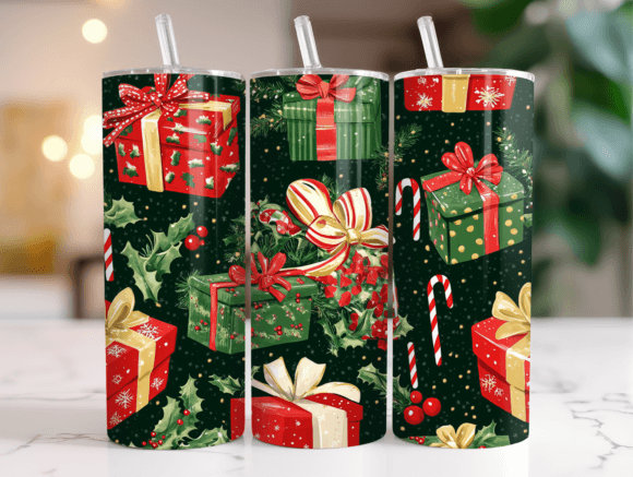 Christmas Gifts Pattern Tumbler Wrap Review