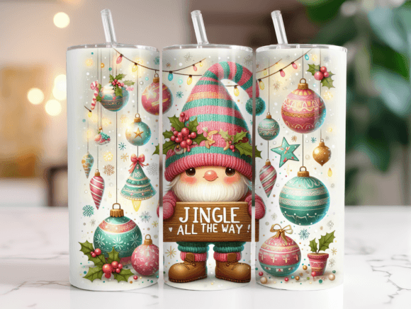 Christmas Gnome Tumbler Wrap Design Review