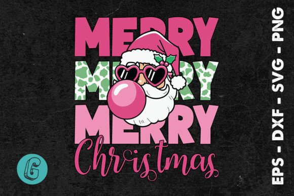 Christmas Santa Blowing Bubble Merry SVG Review