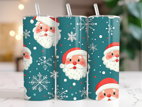 Christmas Santa Claus 20oz Tumbler Wrap Review