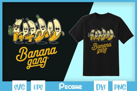 Funny Banana Gang Kawaii SVG Review