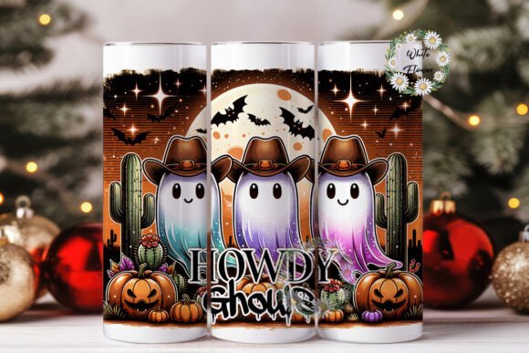 Howdy Ghouls Ghost Design for Embroidery