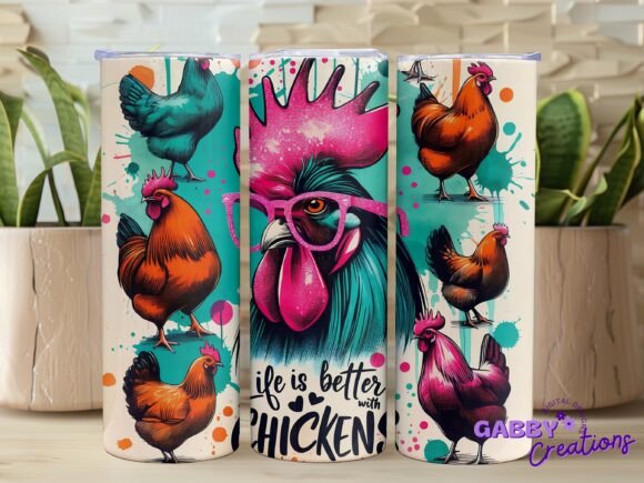 Life is Better with Chickens Embroidery Design