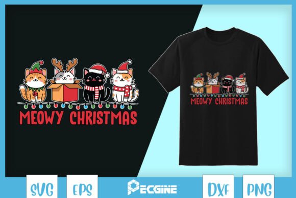 Meowy Christmas Happy Cat SVG Review