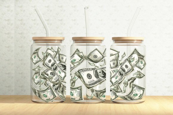 Money 16oz Glass Can Tumbler Wrap Review