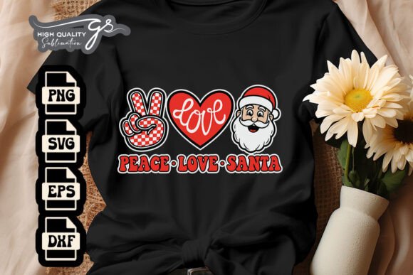 Retro Peace Love Santa Hippie Xmas SVG Review