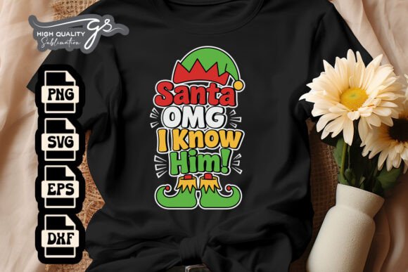 Santa Omg I Know Him Xmas SVG Review
