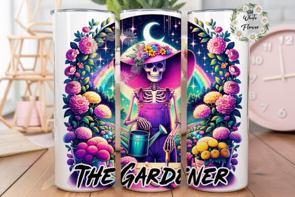 The Gardener Skeleton Watering Plants Embroidery Design Review