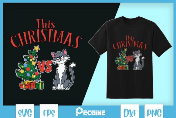 This Christmas Tree Funny Cat SVG Review