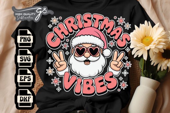 Xmas Vibes Pink Santa Claus SVG Review